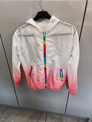 Girls windbreaker pink - girls, white