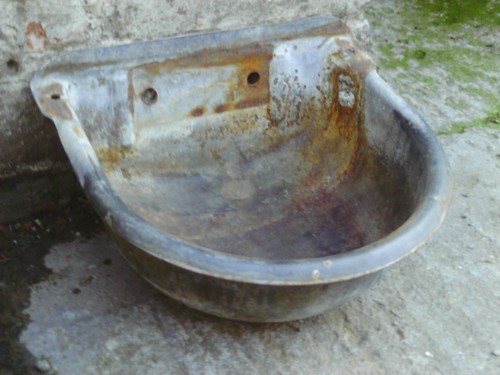 Vintage galvanised metal farm - metal,