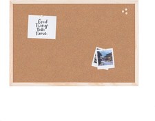 90x120 cm Cork Pin Board with