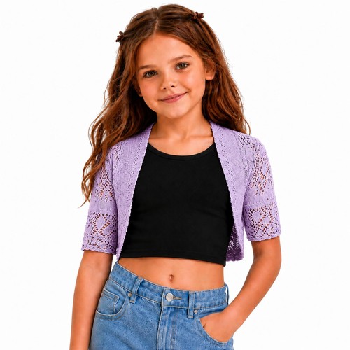 Girls bolero shrug crochet - bolero,