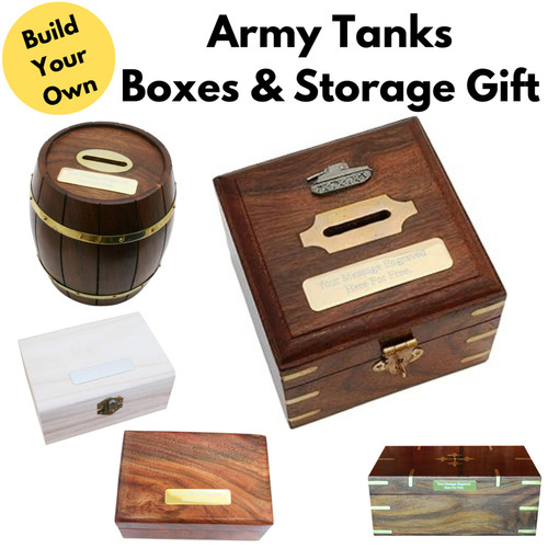 Army tanks wooden boxes post - tanks,