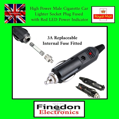 12v male car cigarette - 1x,