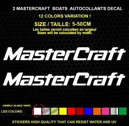 Mastercraft boat sticker - 2,