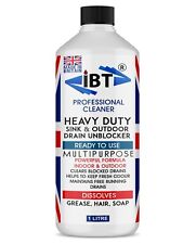 1 Litre Industrial Strength Sink Plughole Drain Unblocked and Cleaner FastActing