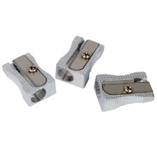 Metal Pencil Sharpener Single Hole - High Quality 8mm Hole - Bulk Qty 1 - 1200