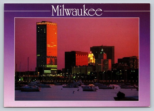 Downtown night skyline - downtown,