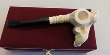 NEW Unsmoked Turkiye  Meerschaum  Pipe With Box