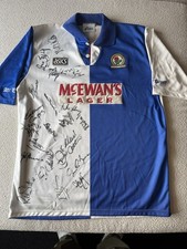 Blackburn Rovers Alan Shearer Replica Premier League Champions Signed fullsquad 
