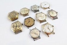 Vintage Mechanical Watch Heads Timex Sekonda Etc SPARES/REPAIRS x 10