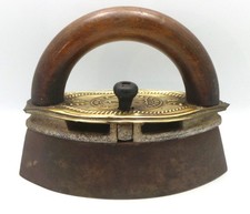 RARE VICTORIAN SAD IRON BY C H CRANE OF WOLVERHAMPTON - ORIGINAL BRICK -STUNNING