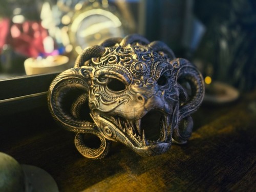 Baroque serpent mask - baroque,