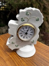Vintage Donegal By Belleek - Parian China Emerald Isle map of ireland Clock