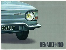 Renault 10 Major 1100 1965-1967 Dutch Market Foldout Sales Brochure