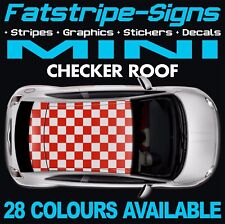 to fit MINI CHECKER ROOF GRAPHICS STRIPES DECALS STICKERS ONE COOPER S R50 R56