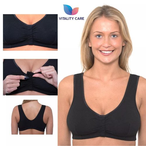 Ladies front fastening bra - fastening,