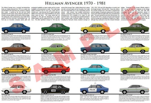 Hillman avenger poster super - avenger,