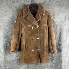 Vintage 1970s Baileys of Glastonbury Brown Shearling Sheepskin Coat S/M