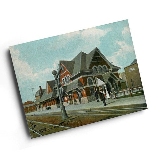 Print vintage indiana usa - a6,