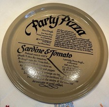 Pearsons of Chesterfield Stoneware Party Pizza Recipe And Baking Plate Vintage