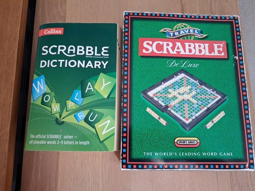 Travel scrabble deluxe with - deluxe,