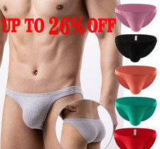 Mens Tanga Briefs Soft Cotton