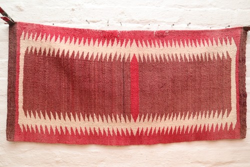 Antique navajo rug sawtooth - antique,