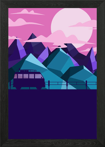Camper van mountain - a,