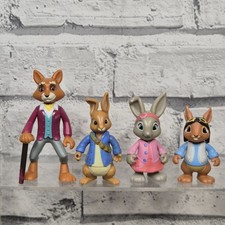 Peter Rabbit Squirrel Nutkin Lily Bobtail  Mr Tod Fox Figure Bundle Set READ!!