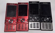 2G Retro 2000s Sony Ericsson Slider Phones - Walkman W995 - Lot of 4 (Red/Black)