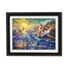 THE LITTLE MERMAID Framed Print By Thomas Kinkade Disney Dreams Collection