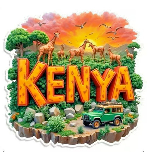 Fridge magnet africa kenya - fridge,