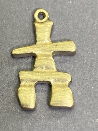 Inukshuk pewter charm pendant - pewter, charm/pendant