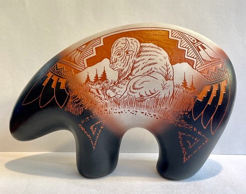 Bison pottery bear james - bison,