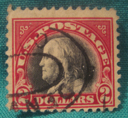 Benjamin franklin used - $2.00, franklin-used