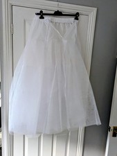 New Free Size White Net Petticoat Underskirt...6 Layers Of Netting...Wedding