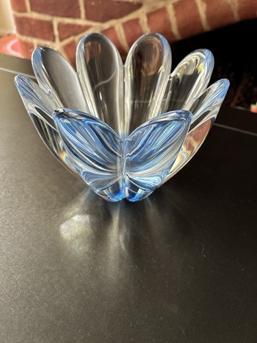 Orrefors mayflower blue glass - orrefors,