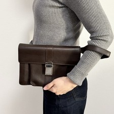 GUCCI All Leather Clutch Bag