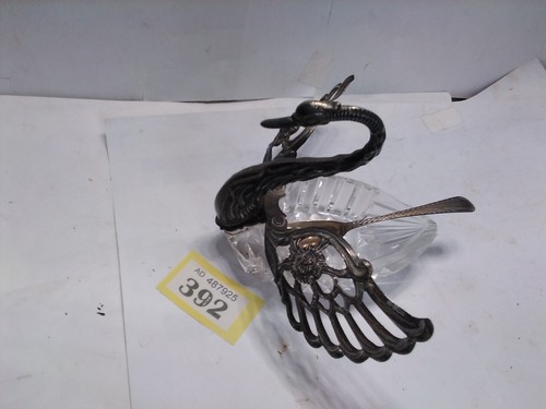 Hallmarked silver swan dish - hallmarked,