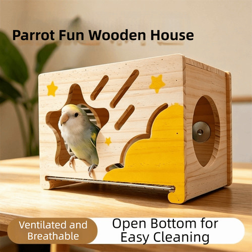 Removable wooden bird - removable,