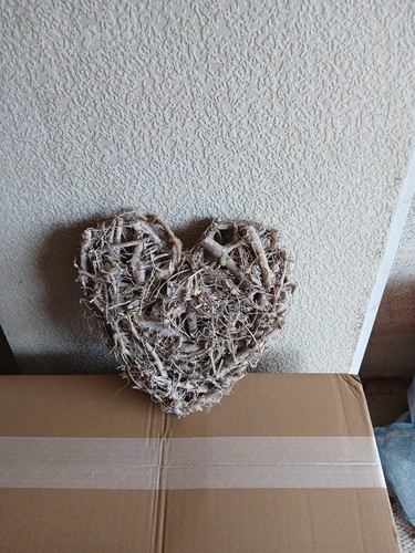 Small wicker heart - small,