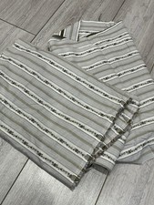 Vintage Floral Design Grey Cotton Voile Lawn Cut Cloth Pieces Sewing Fabric