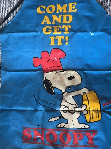 Vintage snoopy peanuts apron - snoopy,