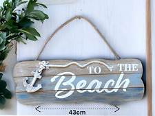 To The Beach Distressed Rustic