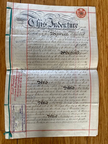Antique 1903 vellum - antique,
