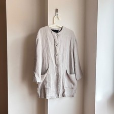 Zara Basic Linen Blend Jacket