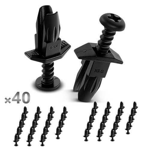 40x fastening clips bumper - 40x,