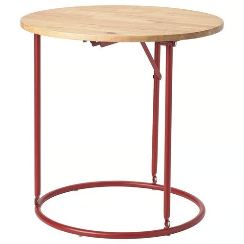 Ikea red folding side - red, table