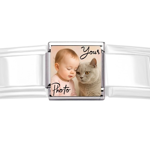 Italian photo charm - italian, mm