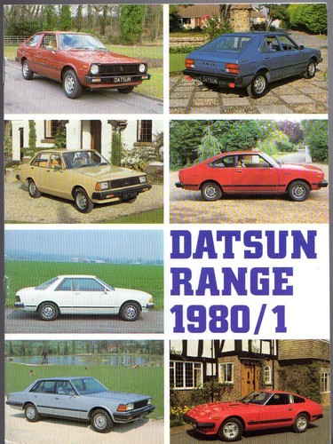 Datsun nissan range 1980 uk - nissan, 1980-81