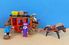 Playmobil 3245 Western Classic 1988 Red Stage Coach - Vintage - 100% Complete